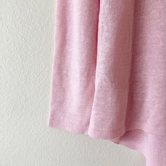 Eileen Fisher 100% Organic Linen Draped Cardigan - Picture 10 of 13